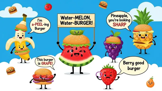 Burger Puns Kids Love