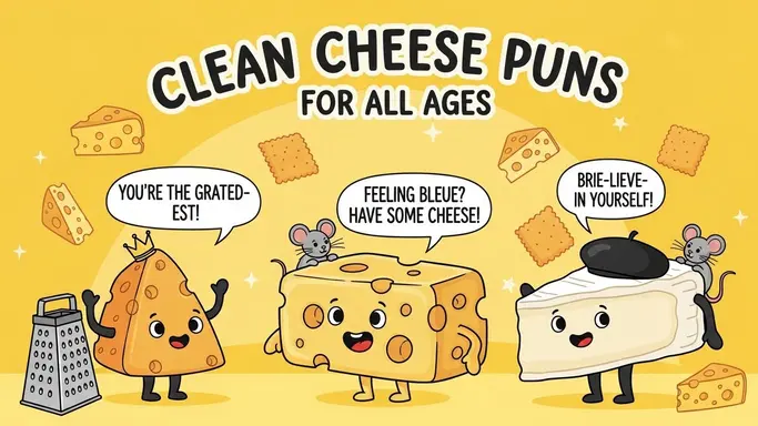 Clean Cheese Puns for All Ages