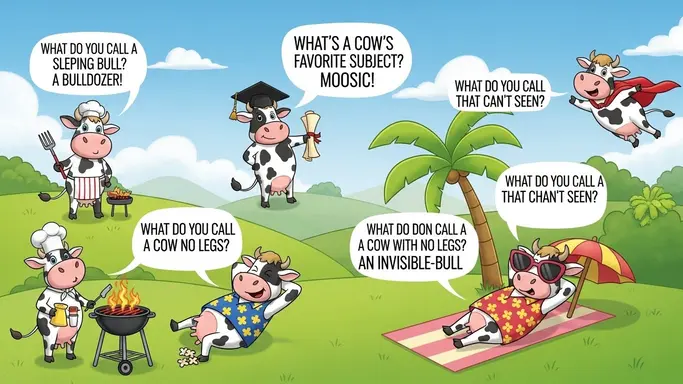 Cow Puns for Kids