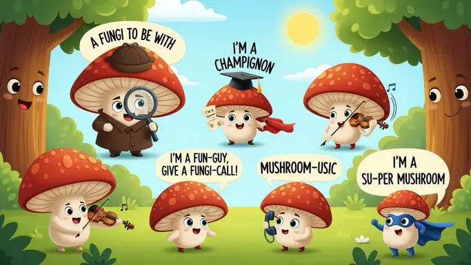 Funny Mushroom Puns for Kids