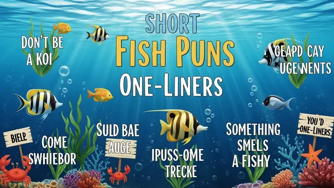 Short Fish Puns One-Liners