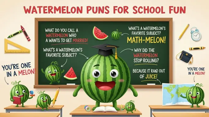 Watermelon Puns for School Fun