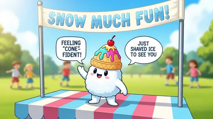 Adorable Snow Cone Puns