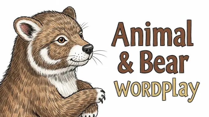 Animal & Bear Wordplay