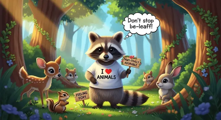 Animal Lover Raccoon Puns