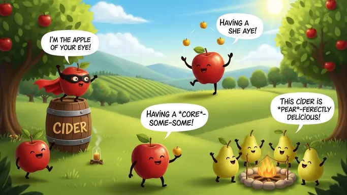 Best Cider Puns for Kidsā Captions