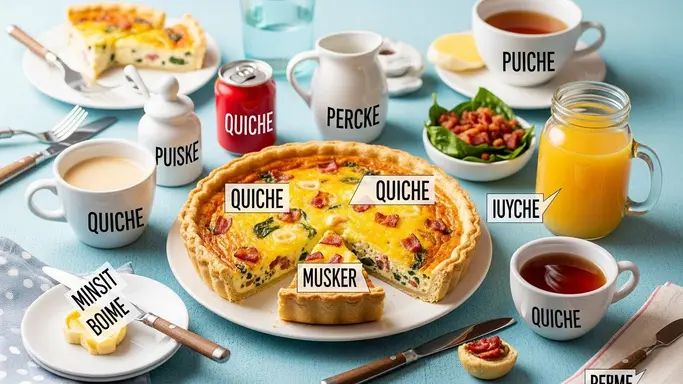 Breakfast Quiche Puns
