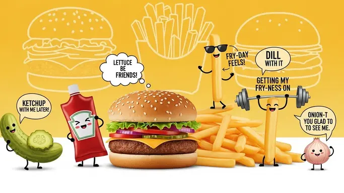 Burger and Fries Puns