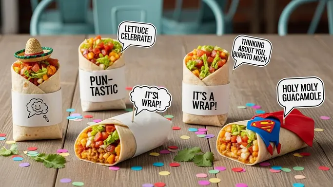 Burrito Puns for Social Media