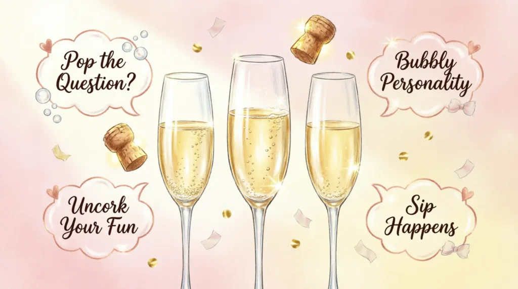 Champagne Puns Dirty (Light & Playful)
