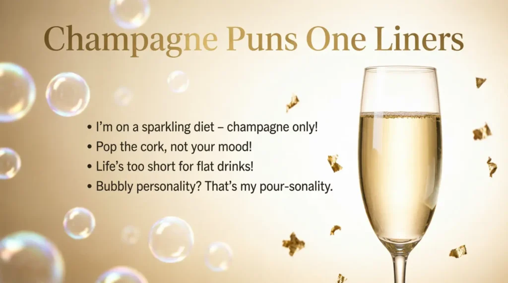 Champagne Puns One Liners