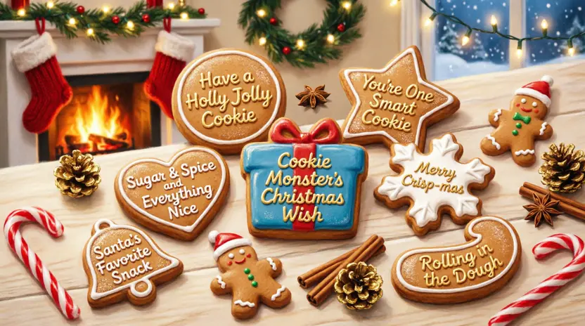 Christmas Funny Cookie Puns