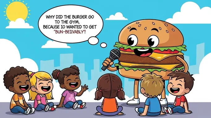 Clean Burger Jokes for Kids