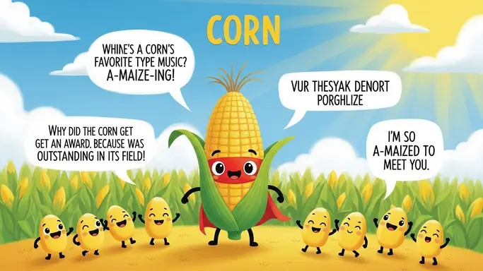 Clean Corn Puns for Little Kids