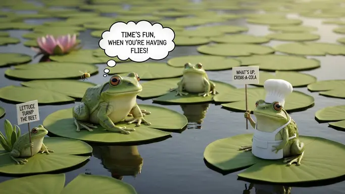Clean Frog Puns