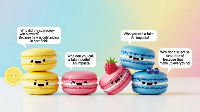 Clean Macaroon Jokes for Kids