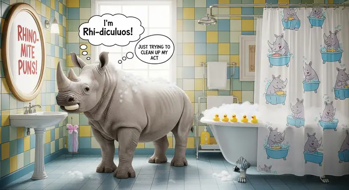 Clean Rhino Puns