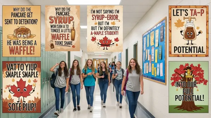 Clean Syrup Puns for School
