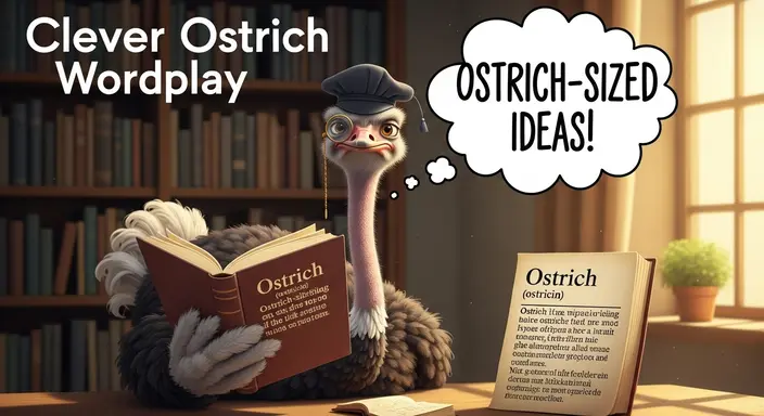 Clever Ostrich Wordplay