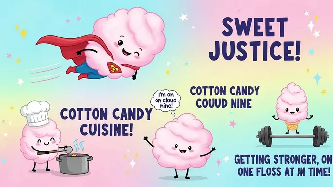 Cotton Candy Puns for Kids’ Events