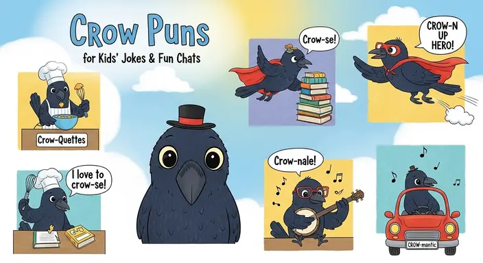 Crow Puns for Kidsâ Jokes & Fun Chats
