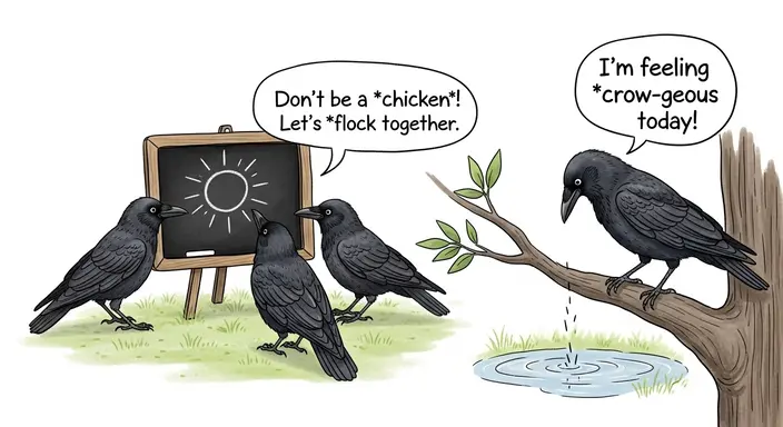 Crow Puns Kids Can Share With Friends
