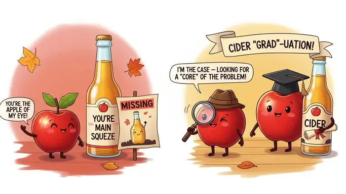Cute Apple & Cider Puns
