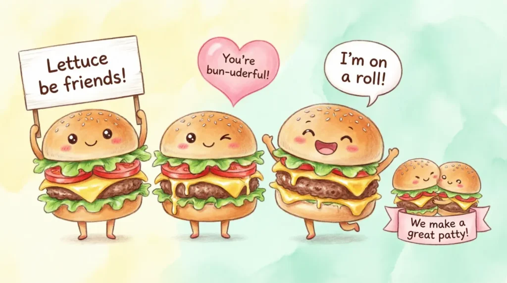 Cute Burger Puns