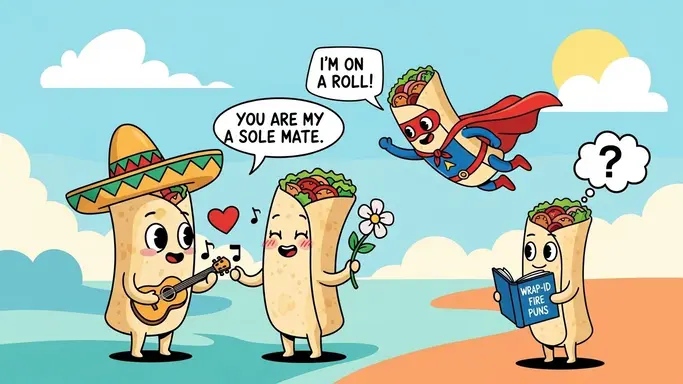Cute Burrito Puns for Captions