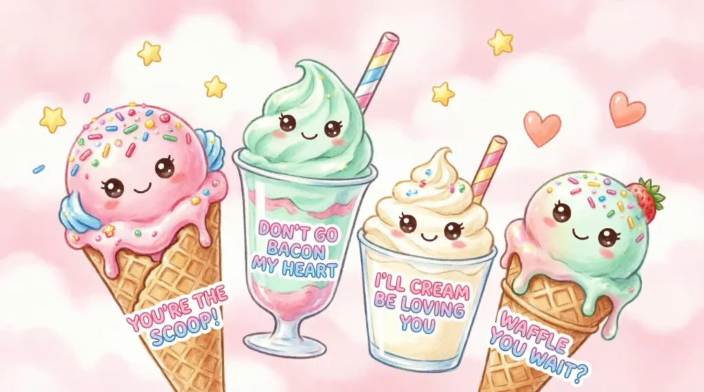 Cute Ice Cream Puns