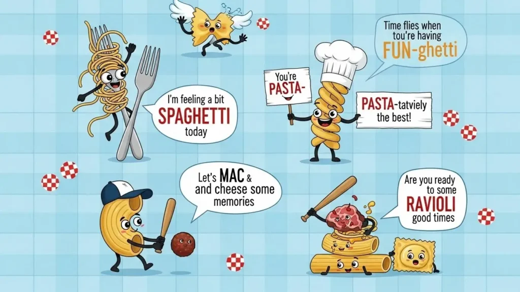 Cute Pasta Puns for Family Fun