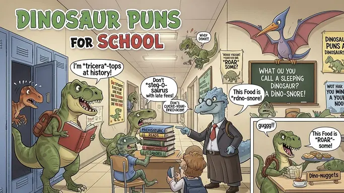 Dinosaur Puns for School