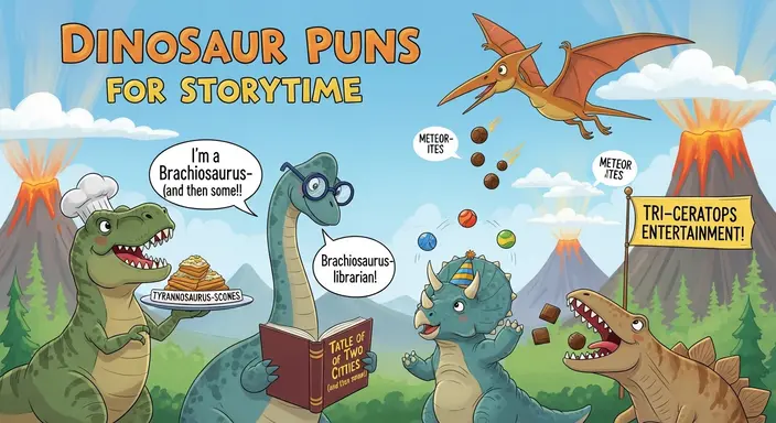 Dinosaur Puns for Storytime
