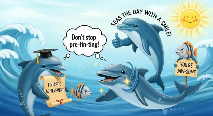 Dolphin Puns for Smiles and Positivity