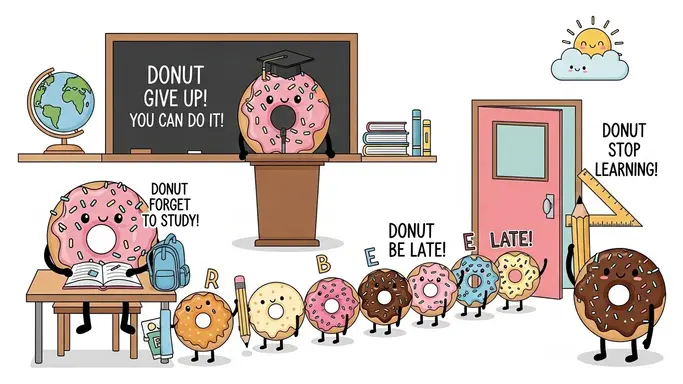 Donut Puns for School & Classroom