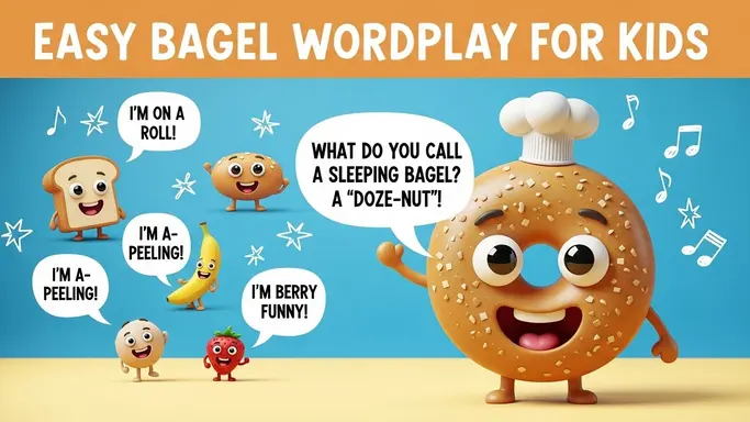 Easy Bagel Wordplay for Kids