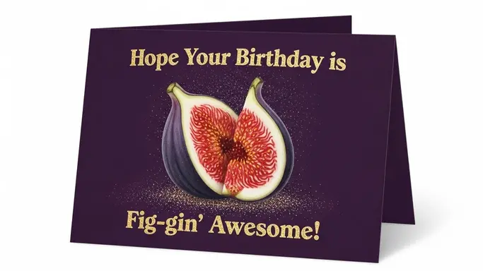 Fig Puns for Birthday Cards