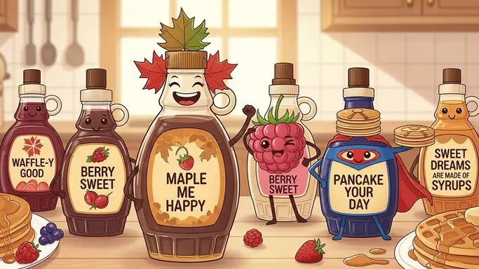 Food Lover Syrup Puns