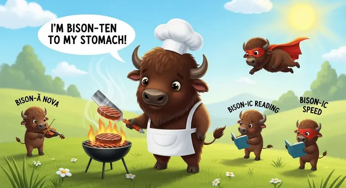 Funny Bison Puns for Kids