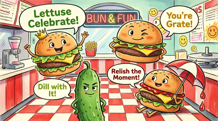 Funny Burger Puns