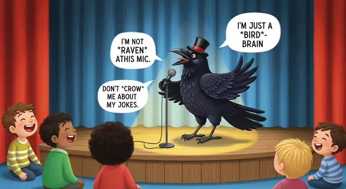 Funny Crow Puns for Kids