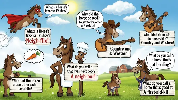 Funny Horse Puns for Kids