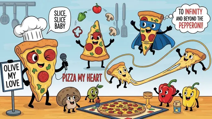 Funny Pizza Puns for Kids