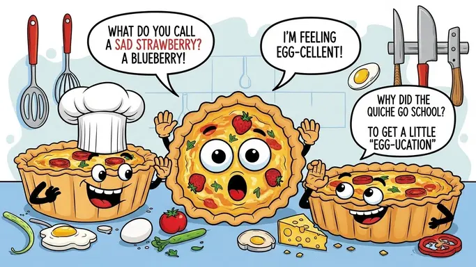 Funny Quiche Puns for Kids
