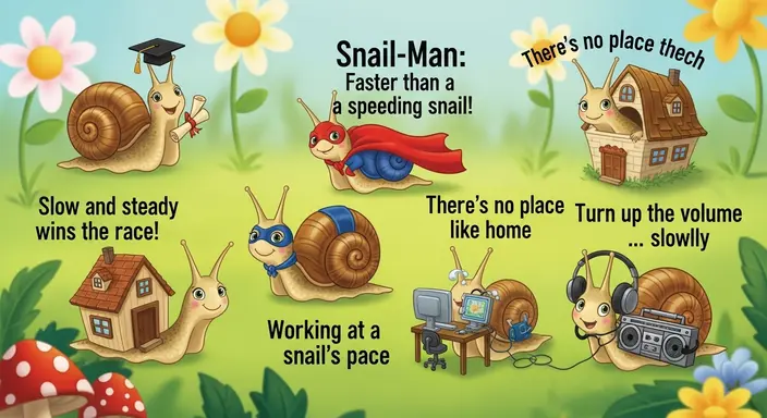Funny Snail Puns for Kids