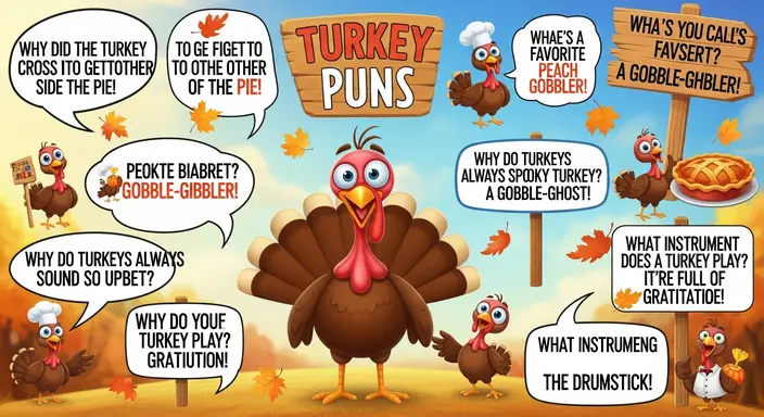 Funny Turkey Puns for Kids