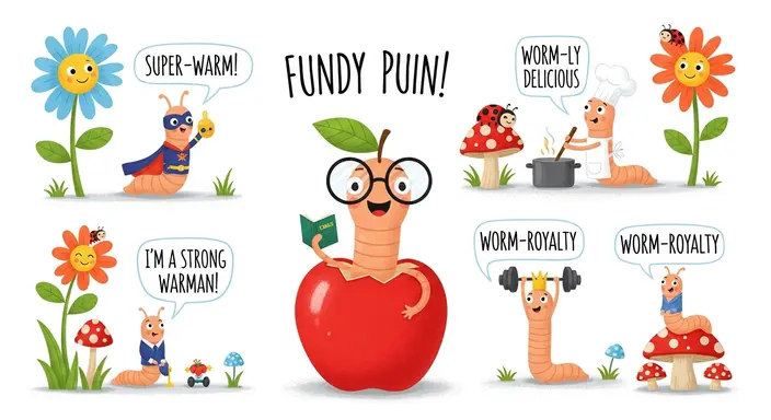 Funny Worm Puns for Kids