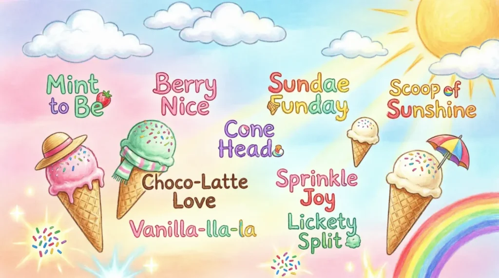 Ice Cream Pun Names