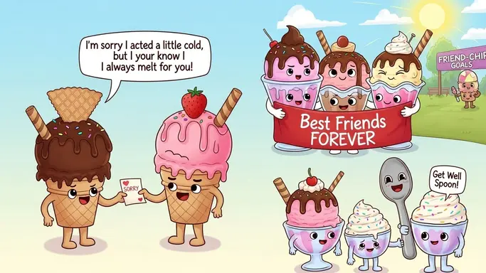Ice Cream Puns for Friendship