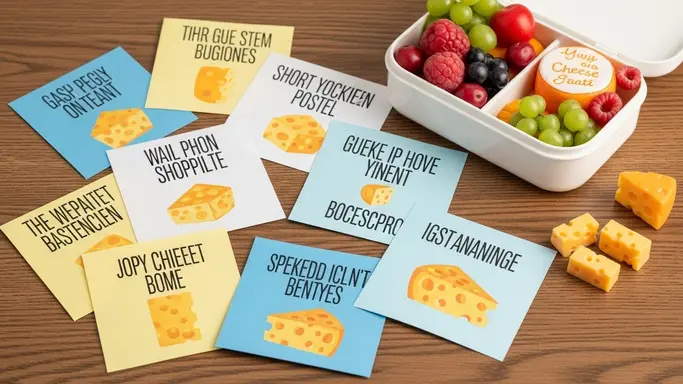 Kid-Friendly Cheese Puns for Lunchbox Notes